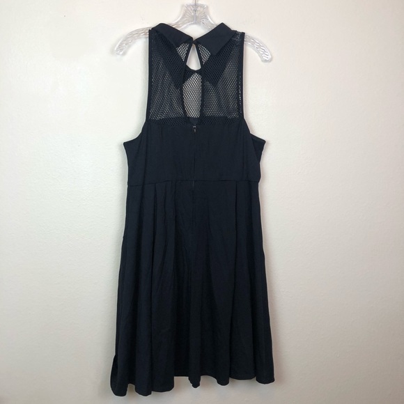 Torrid Mesh collar Pointe Black Dress - Picture 5 of 8